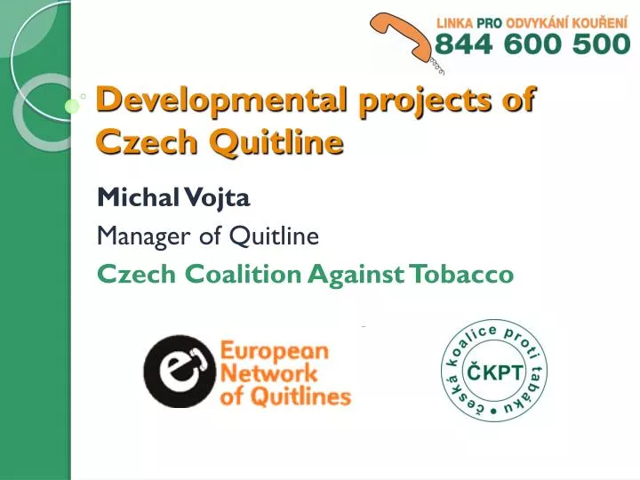 developmental projects of czech quitline