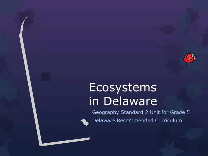 ecosystems in delaware