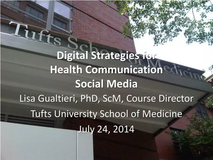 digital strategies for health communication social media