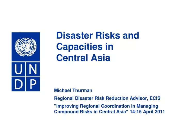 disaster risks and capacities in central asia