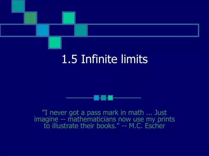 1 5 infinite limits