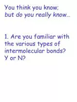 Unraveling Intermolecular Forces: A Comprehensive Overview - slide 1