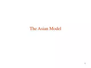 The Asian Model
