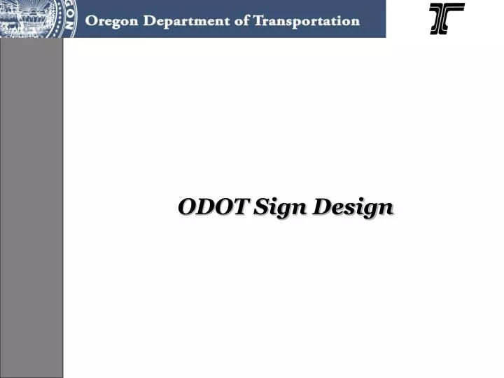 odot sign design
