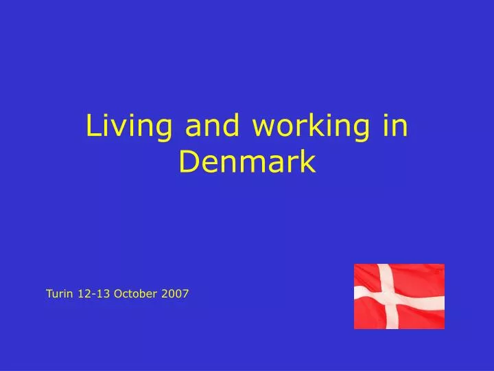 living and working in denmark