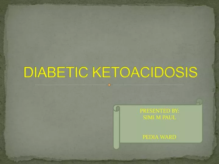 diabetic ketoacidosis