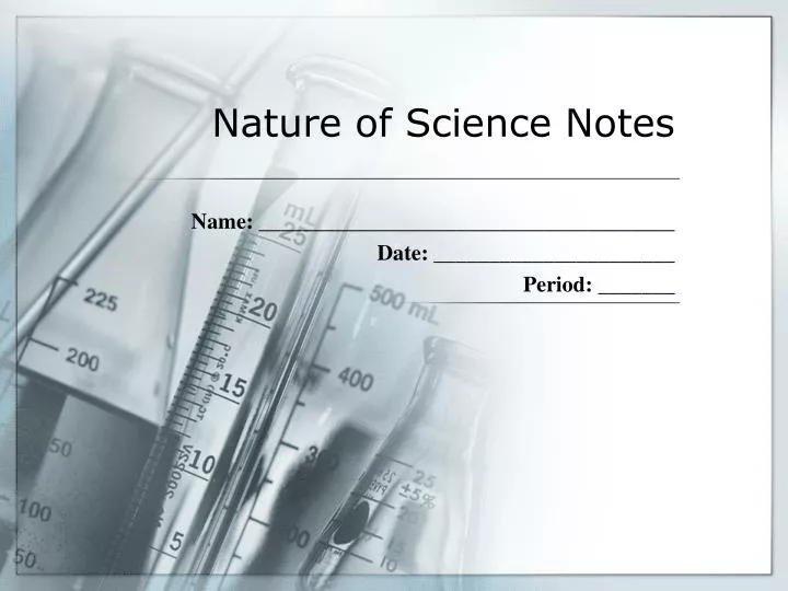 nature of science notes