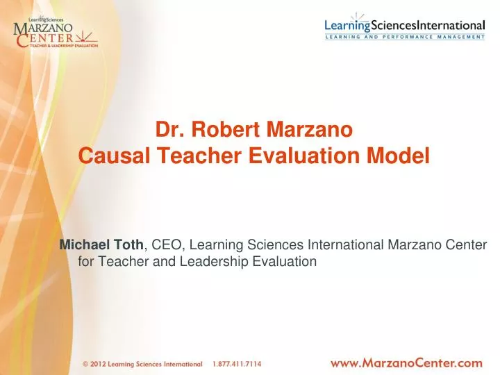 dr robert marzano causal teacher evaluation model