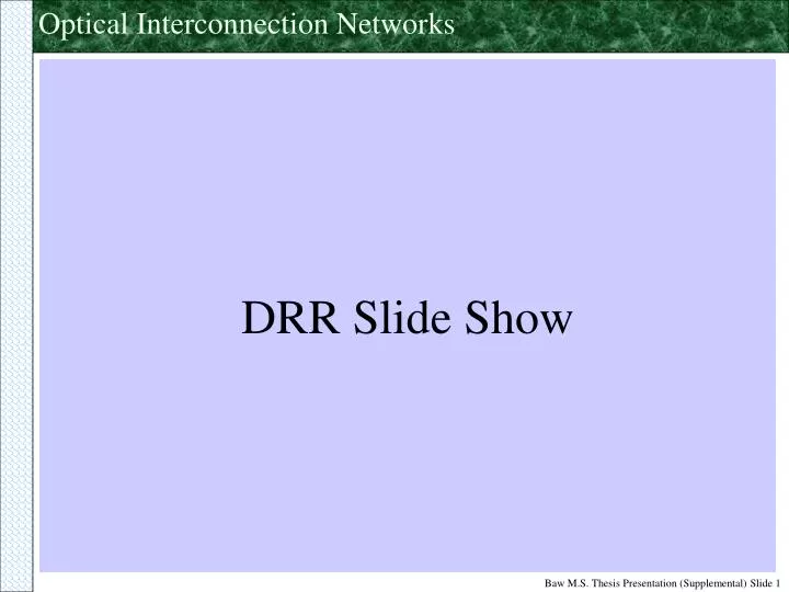 drr slide show