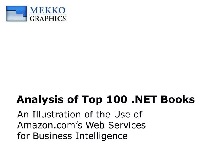 analysis of top 100 net books