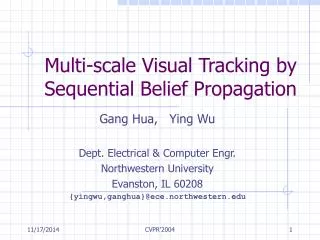 Multi-scale Visual Tracking by Sequential Belief Propagation