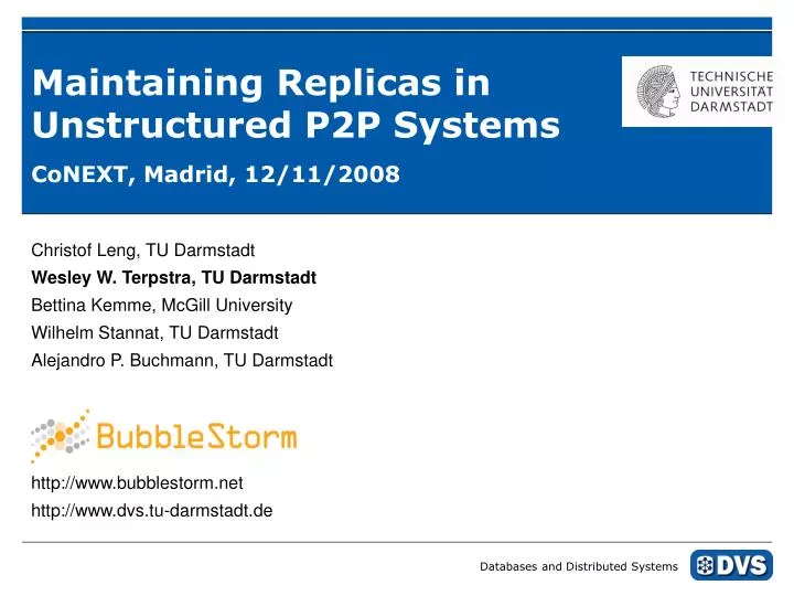 maintaining replicas in unstructured p2p systems
