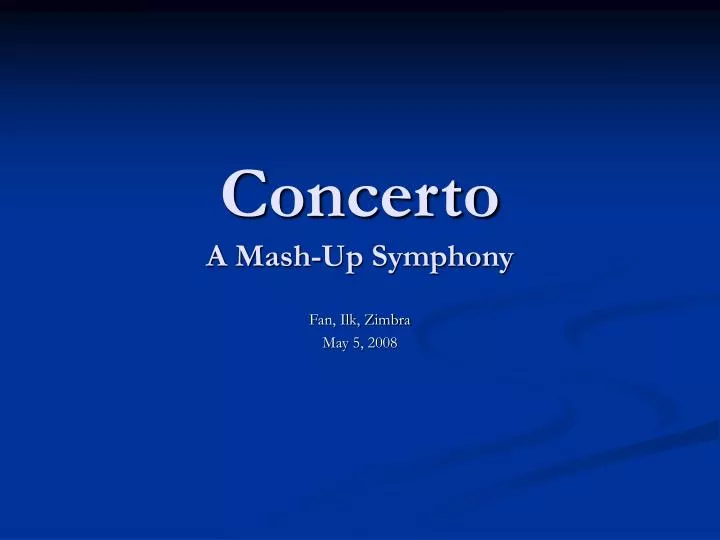concerto a mash up symphony
