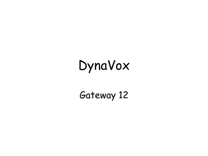 dynavox