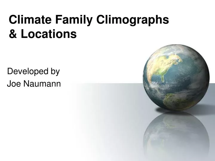 climate family climographs locations