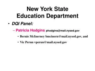 New York State Education Department