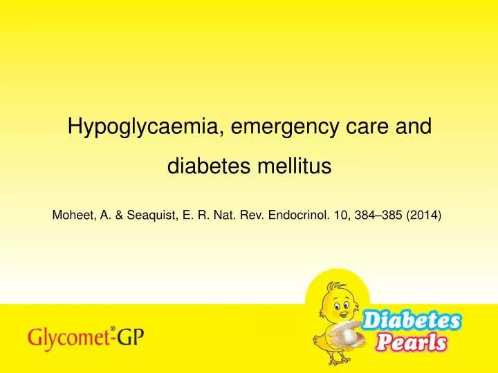hypoglycaemia emergency care and diabetes mellitus