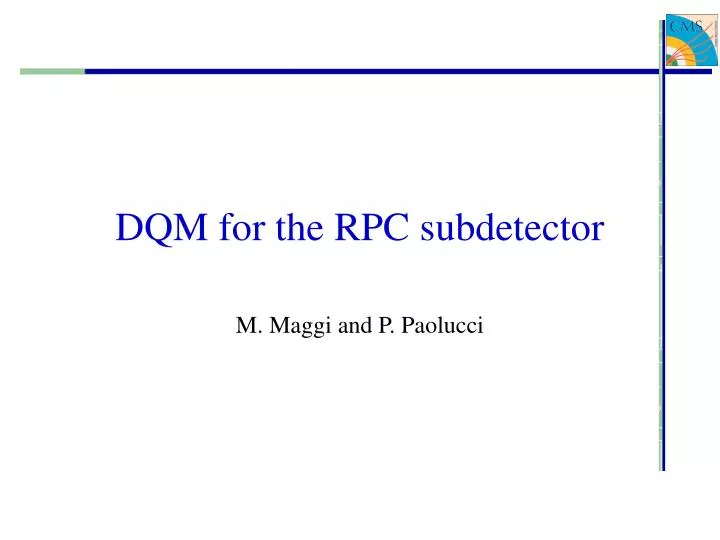 dqm for the rpc subdetector