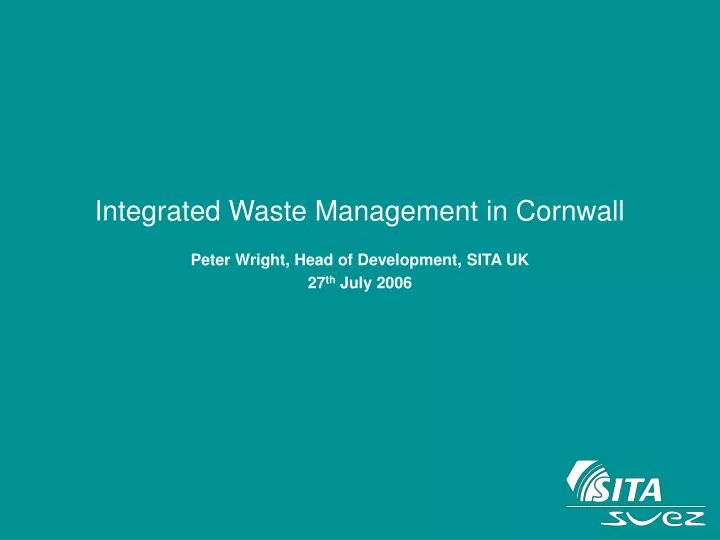 integrated waste management in cornwall