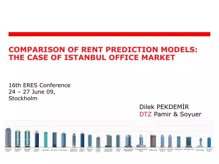 comparison of rent prediction models the case of istanbul office m arket