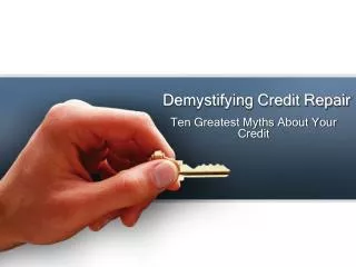 Demystifying Credit Repair
