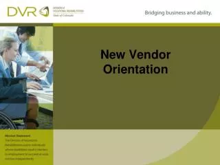 New Vendor Orientation