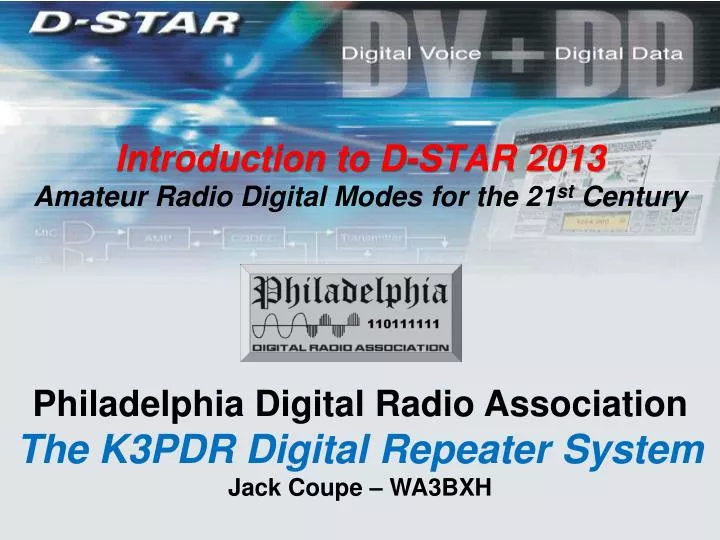 introduction to d star 2013 amateur radio digital modes for the 21 st century