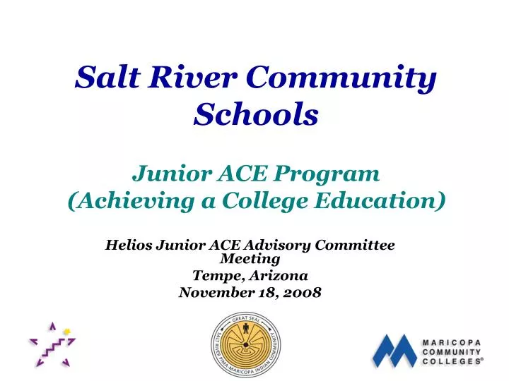 salt river community schools junior ace program achieving a college education