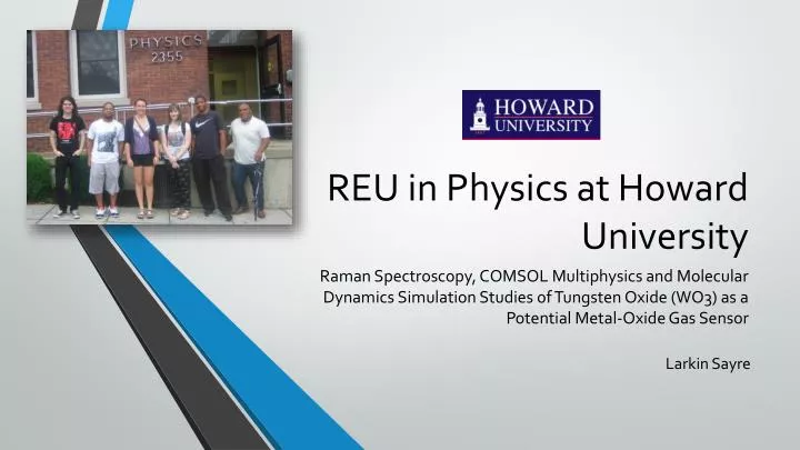 reu in physics at howard university