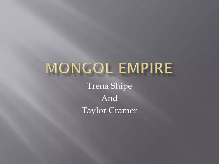 mongol empire