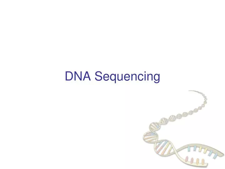 dna sequencing