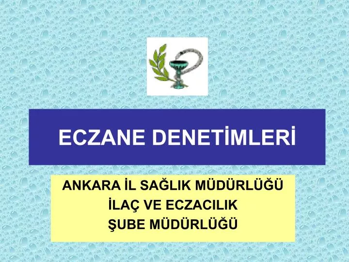 eczane denet mler