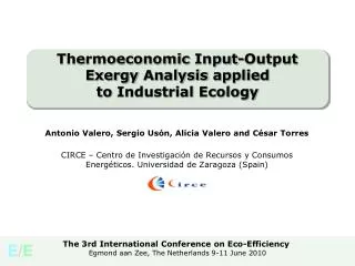 Thermoeconomic Input-Output Exergy Analysis applied to Industrial Ecology