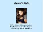 Sacred &amp; Safe - slide 1