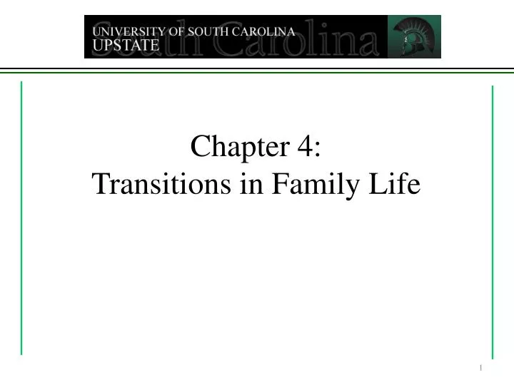 chapter 4 transitions in family life