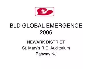BLD GLOBAL EMERGENCE 2006