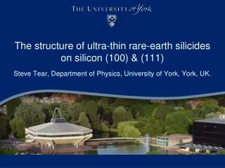 The structure of ultra-thin rare-earth silicides on silicon (100) &amp; (111)