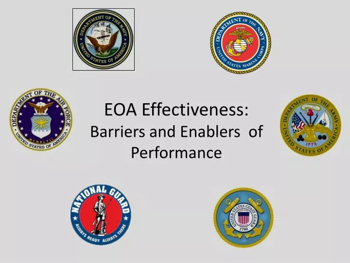 eoa effectiveness barriers and enablers of performance
