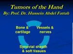 Tumors of the Hand By: Prof. Dr. Hussein Abdel Fattah