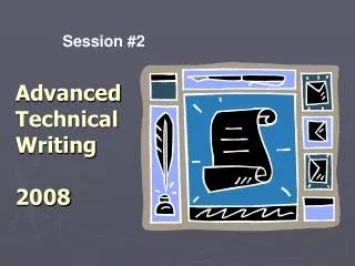 Advanced Technical Writing 2008