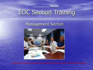 EOC Section Training