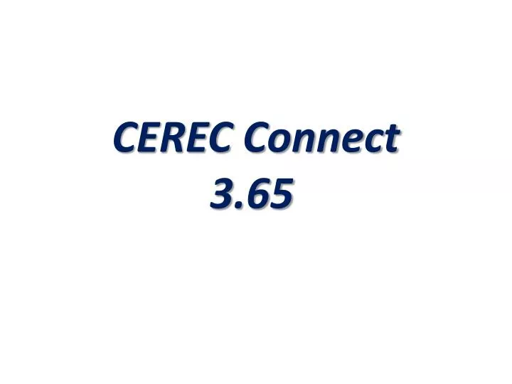 cerec connect 3 65