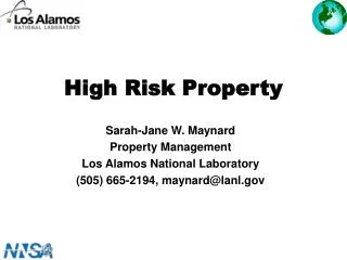 High Risk Property