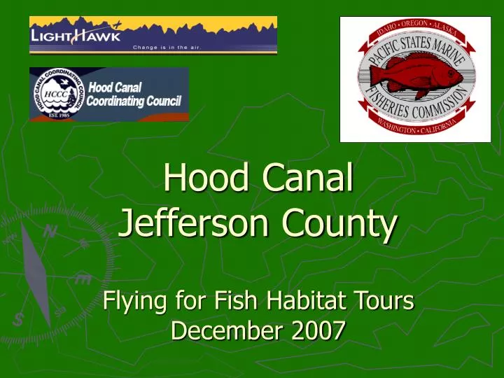 hood canal jefferson county flying for fish habitat tours december 2007