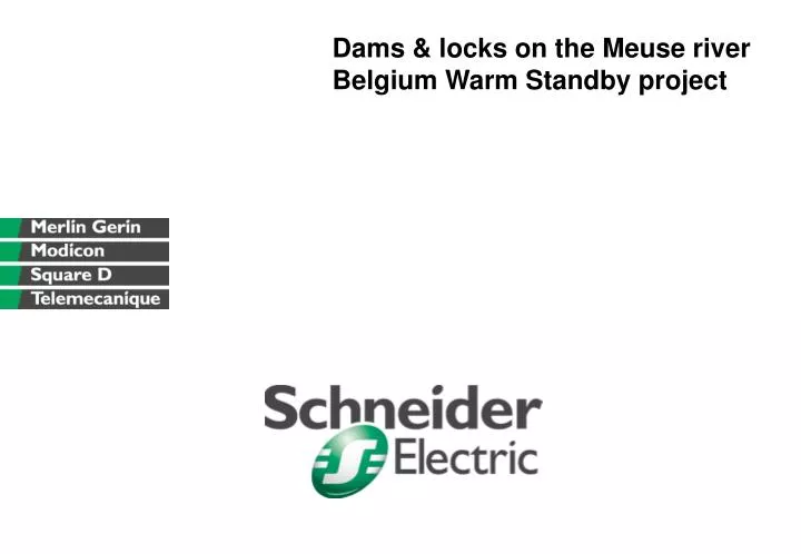 dams locks on the meuse river belgium warm standby project