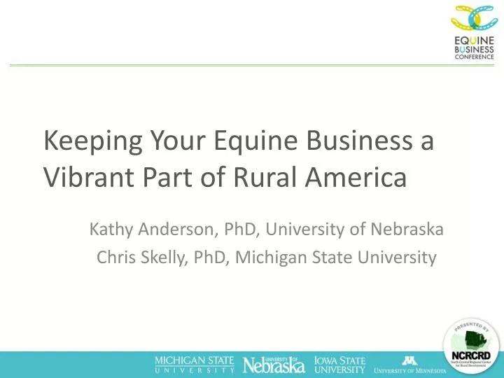 keeping your equine business a vibrant part of rural america