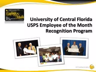 University of Central Florida USPS Employee of the Month Recognition Program