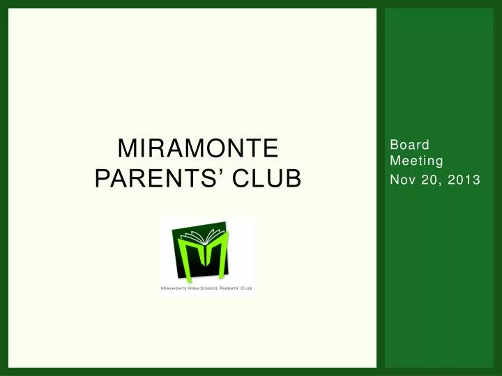 miramonte parents club