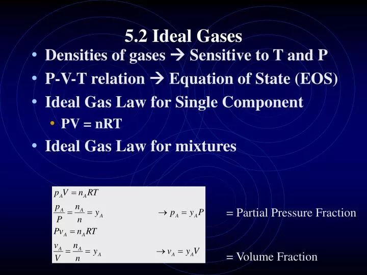 5 2 ideal gases