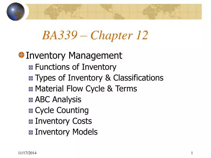 ba339 chapter 12